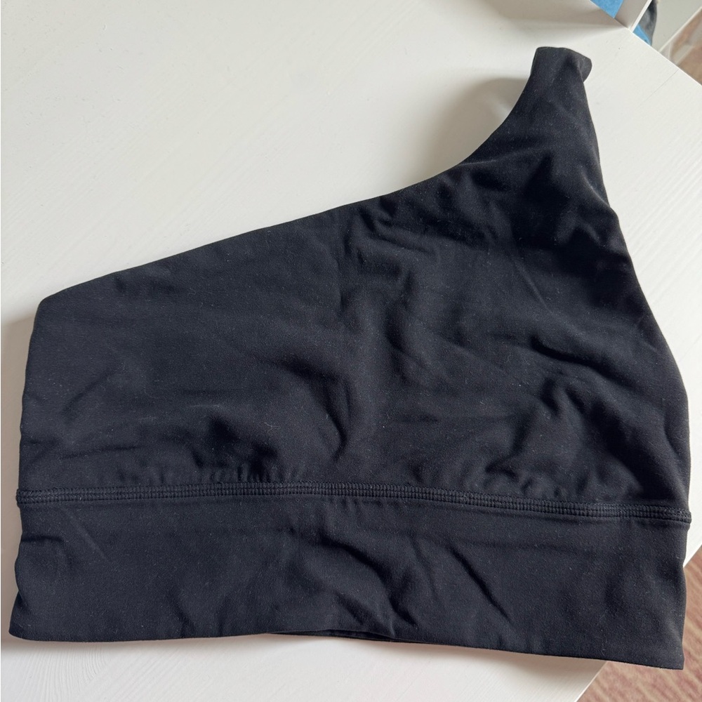 lululemon athletica One-Shoulder Black Sports Bra